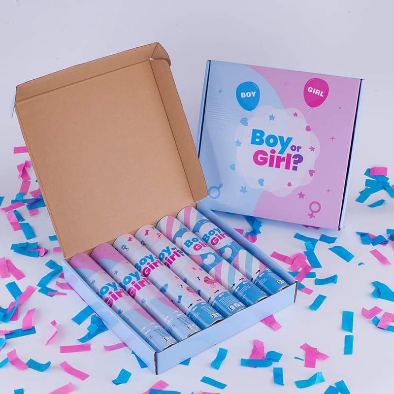 ConfettiGo Gender Reveal Cannons – Eco-friendly & OEM