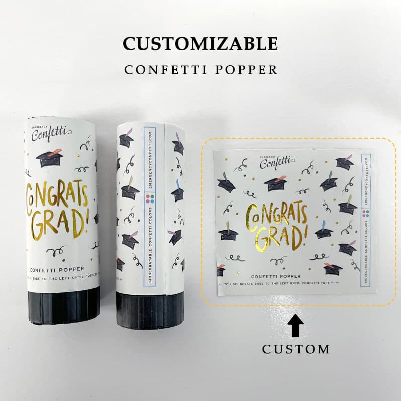 ConfettiGo Graduation Hand-Cranked Popper – Safe & Eco