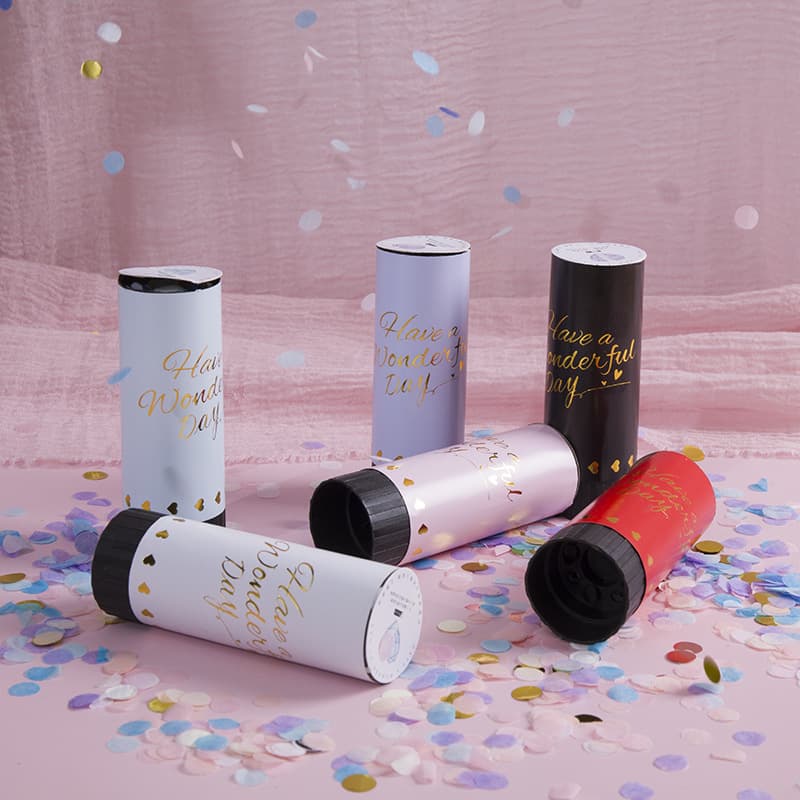 ConfettiGo Premium Mini Canons à Confettis – Imprimés & Écologiques