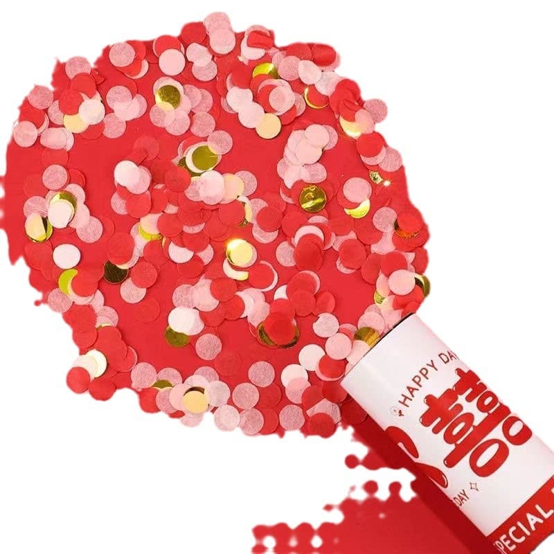 ConfettiGo 11cm Popper à confettis à ressort manuel