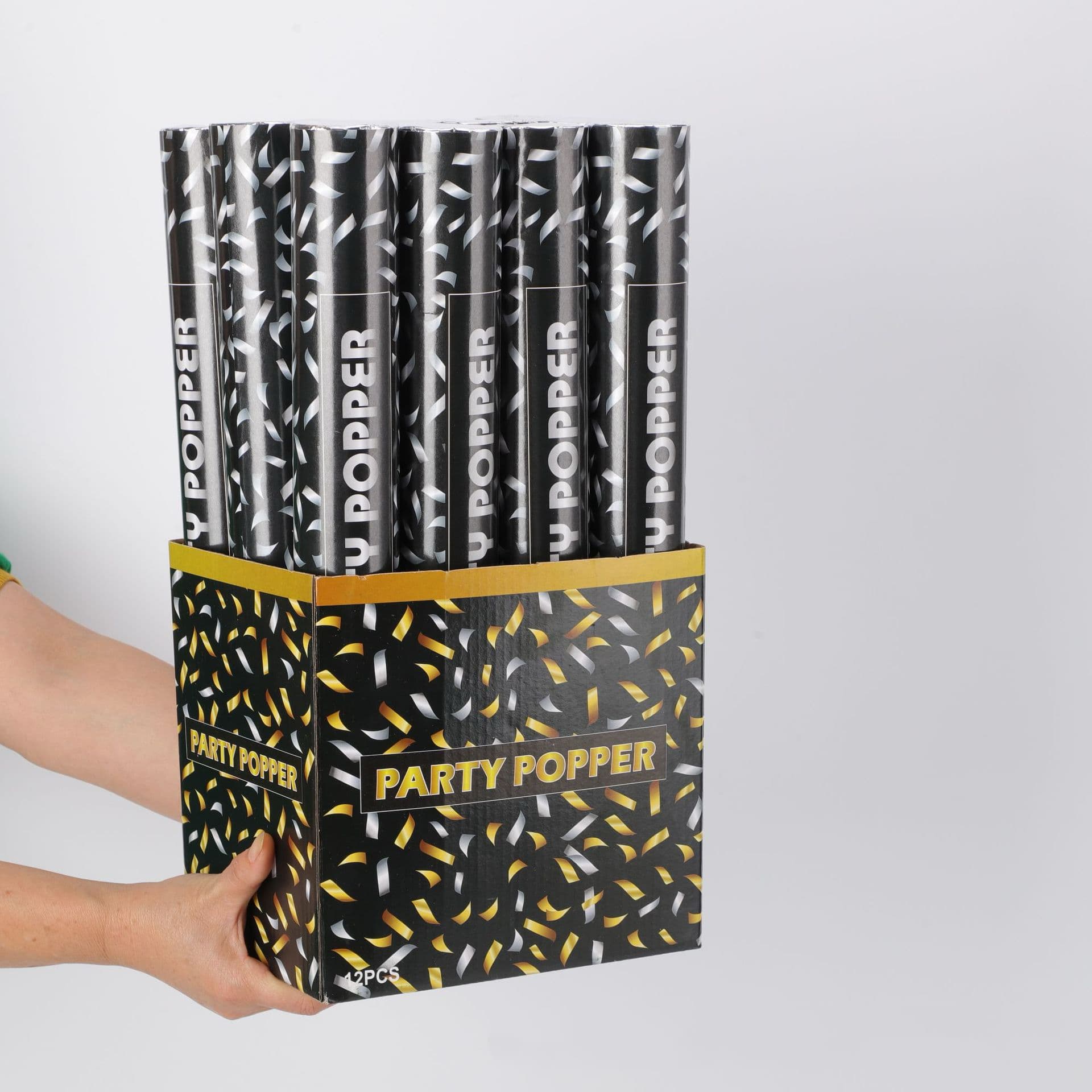 ConfettiGo 2026 シルバースクエアピース コンフェティキャノン ウェディングセレモニー用