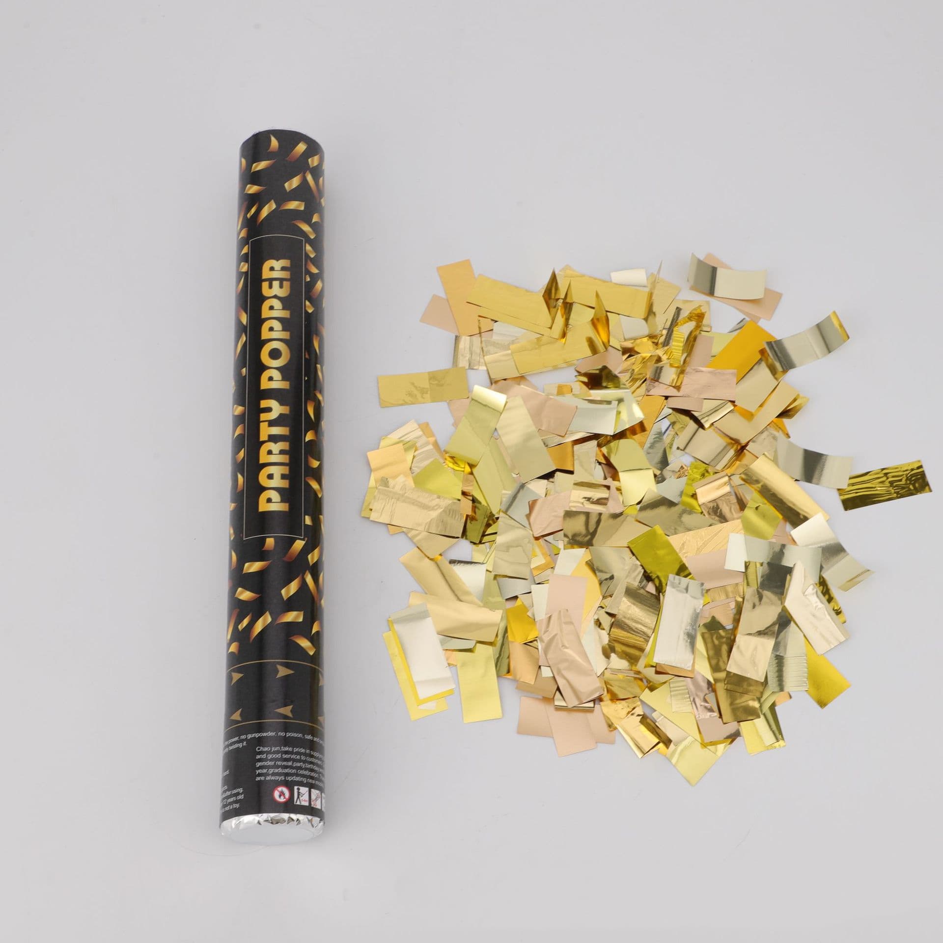 ConfettiGo ゴールドスクエアカノン – プロフェッショナル＆カスタム