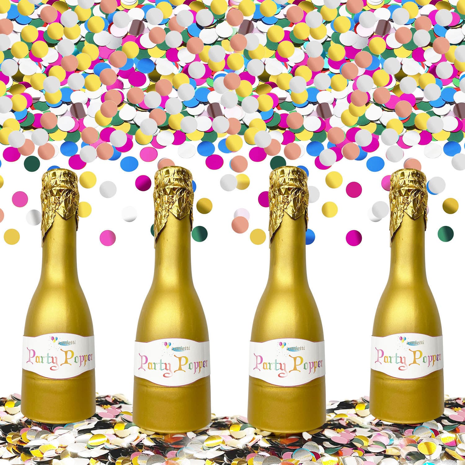 ConfettiGo Конфетти-поппер в форме бутылки шампанского