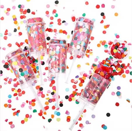 ConfettiGo 친환경 푸시팝 컨페티 - 빠른 조립 일회용 파티 장식