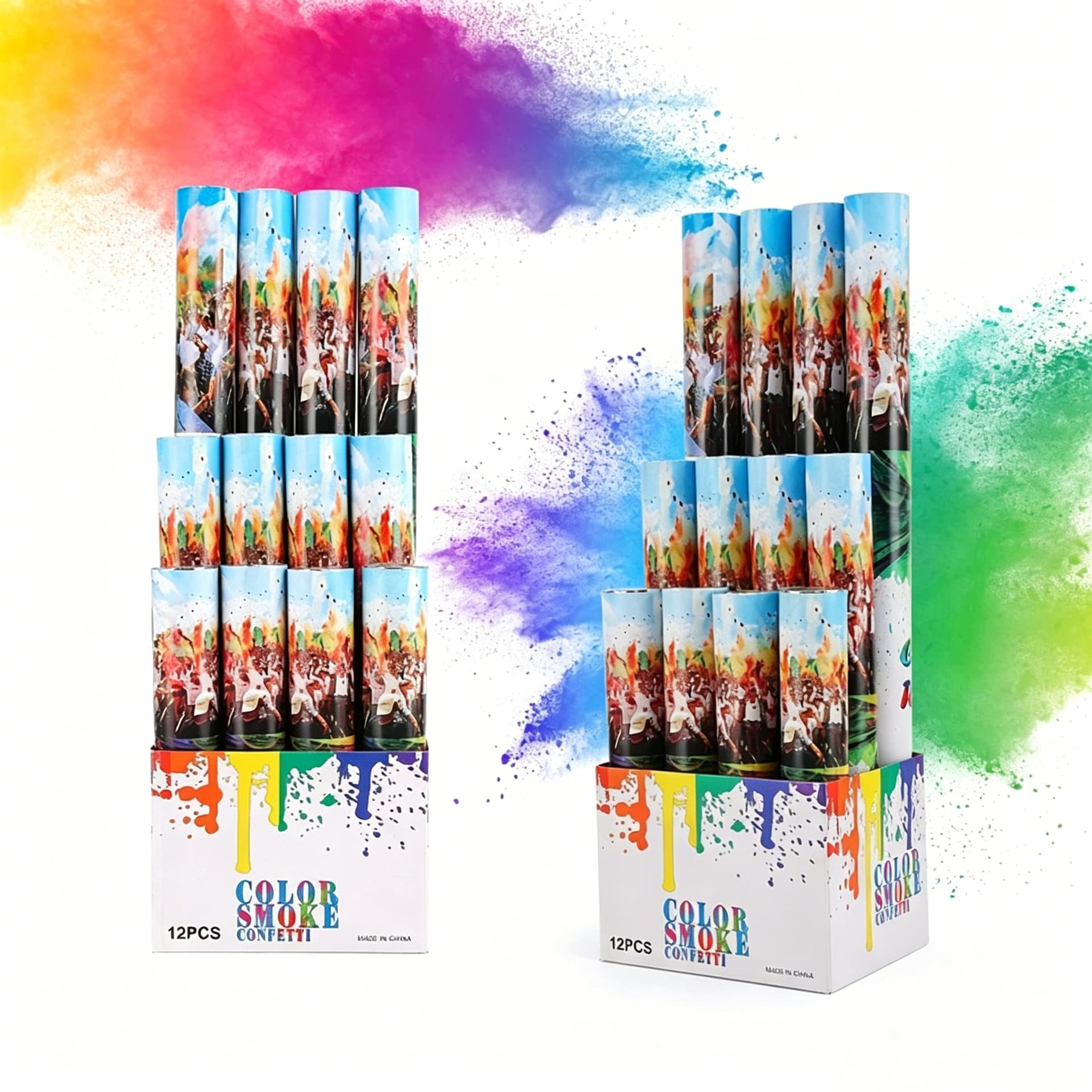 ConfettiGo Safe Non-Powder Color Smoke Cannon for Weddings & Events