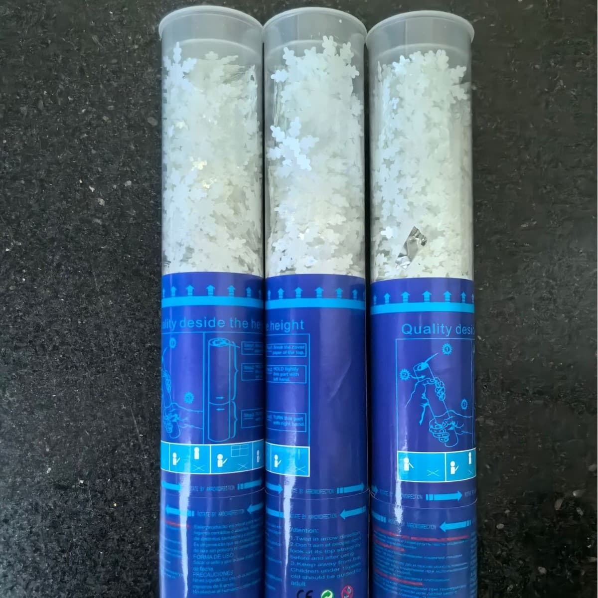 ConfettiGo ปืนคอนเฟตติเกล็ดหิมะขนาด 30 ซม.