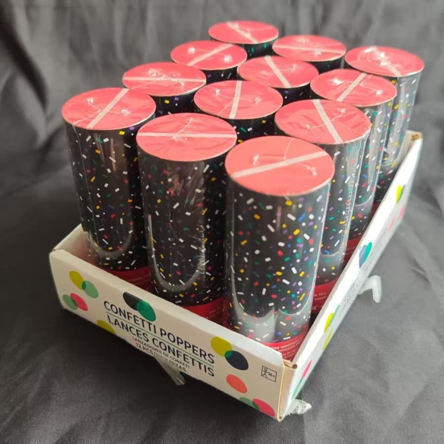 五彩缤纷彩带彩炮 - 手持式弹簧彩炮