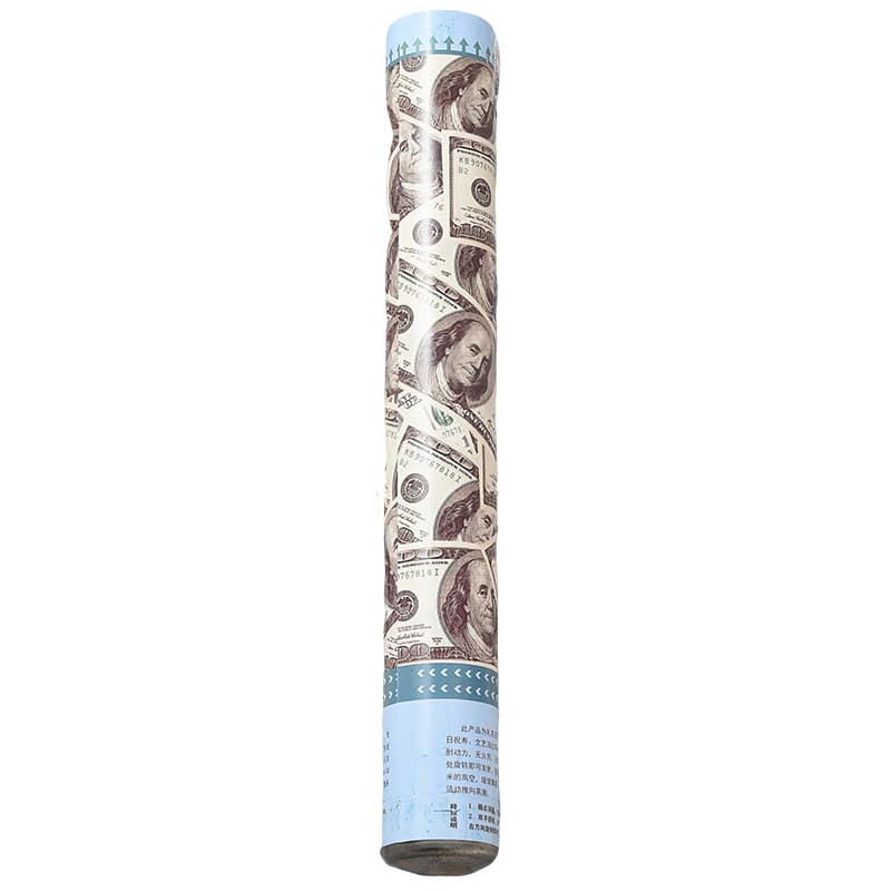 ConfettiGo Wealth Cannon - Safe Air-Powered Confetti Tube with Dollar Design