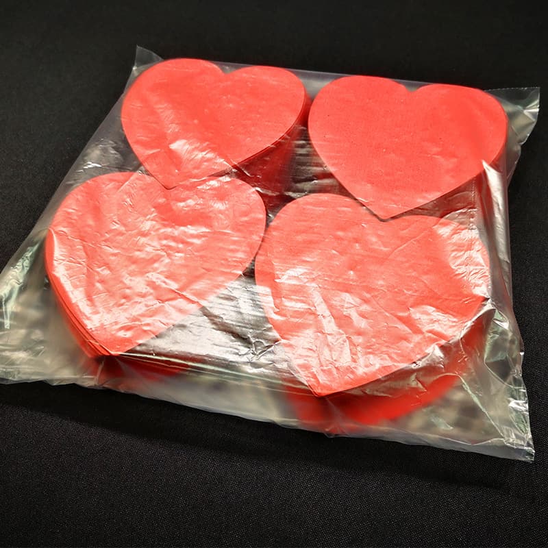 ConfettiGo Flame-Retardant Love Heart Confetti - Bulk Party & Bar Decor