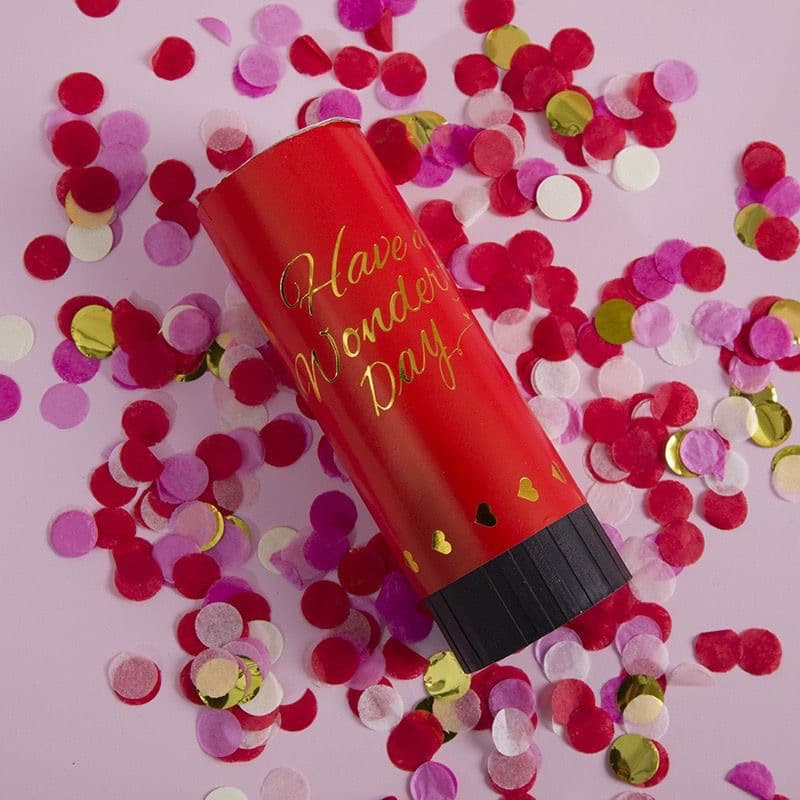 ConfettiGo 11cm Popper à confettis à ressort manuel