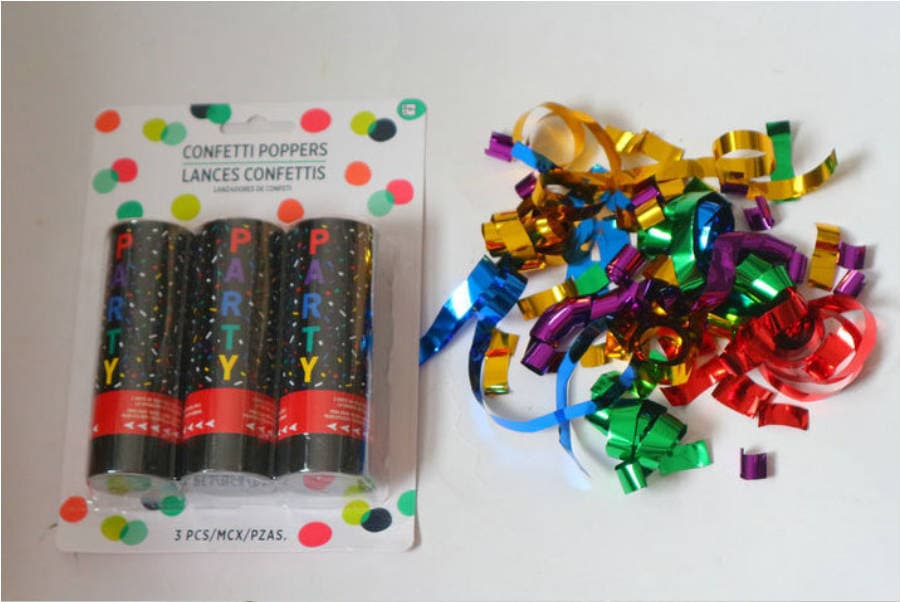 五彩缤纷彩带彩炮 - 手持式弹簧彩炮