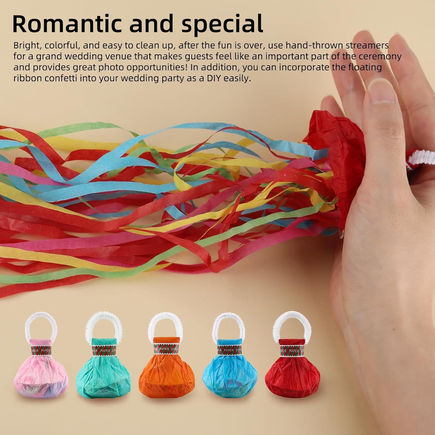 ConfettiGo 手抛彩带纸屑 - 30包压缩爆裂设计
