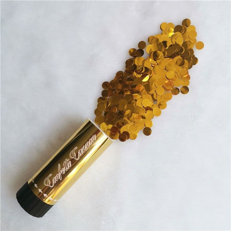 ConfettiGo Mini Hand-Push Confetti Cannon – 11cm