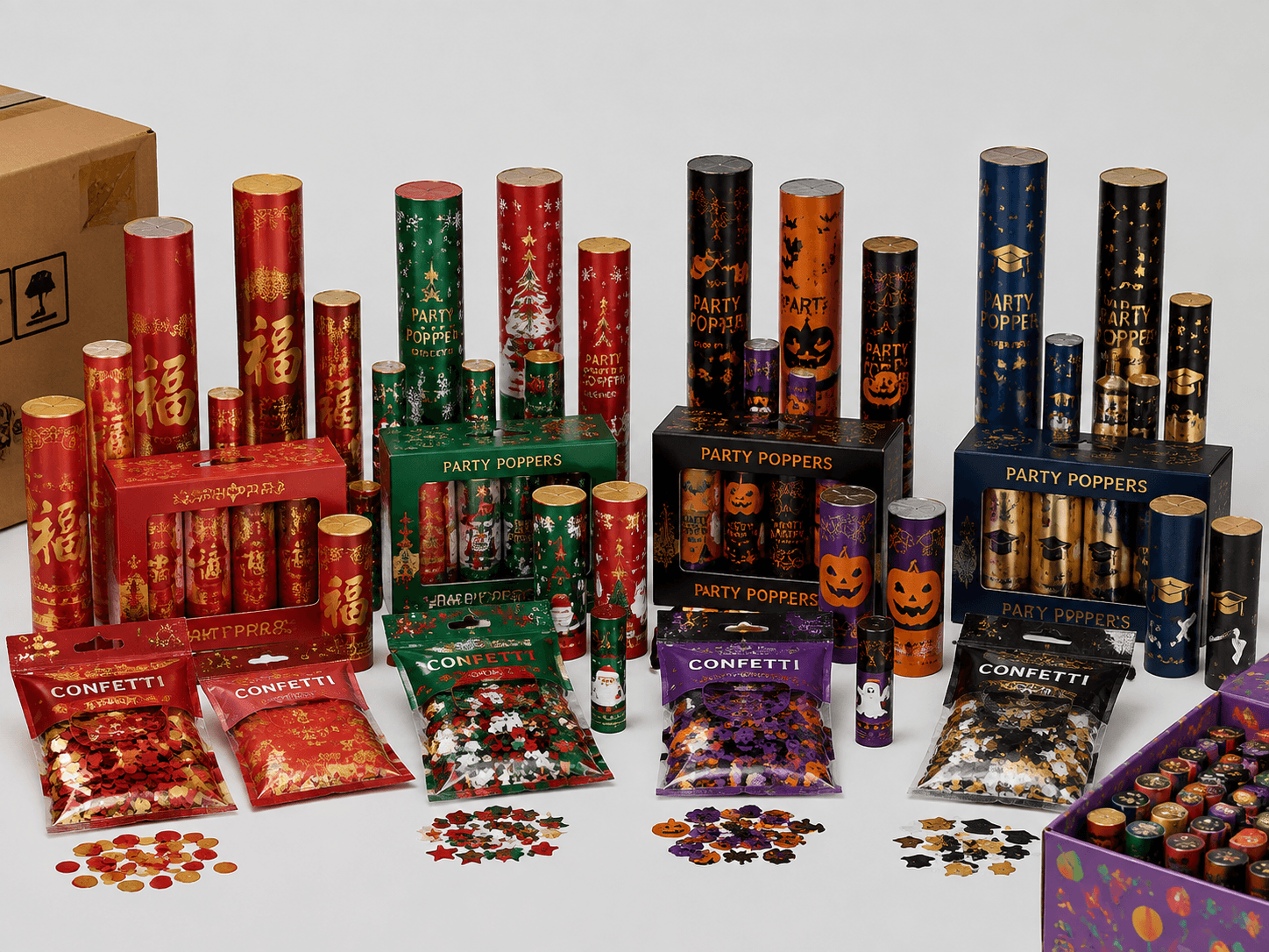 Seasonal Confetti Product Collections for Party Supply Distributors