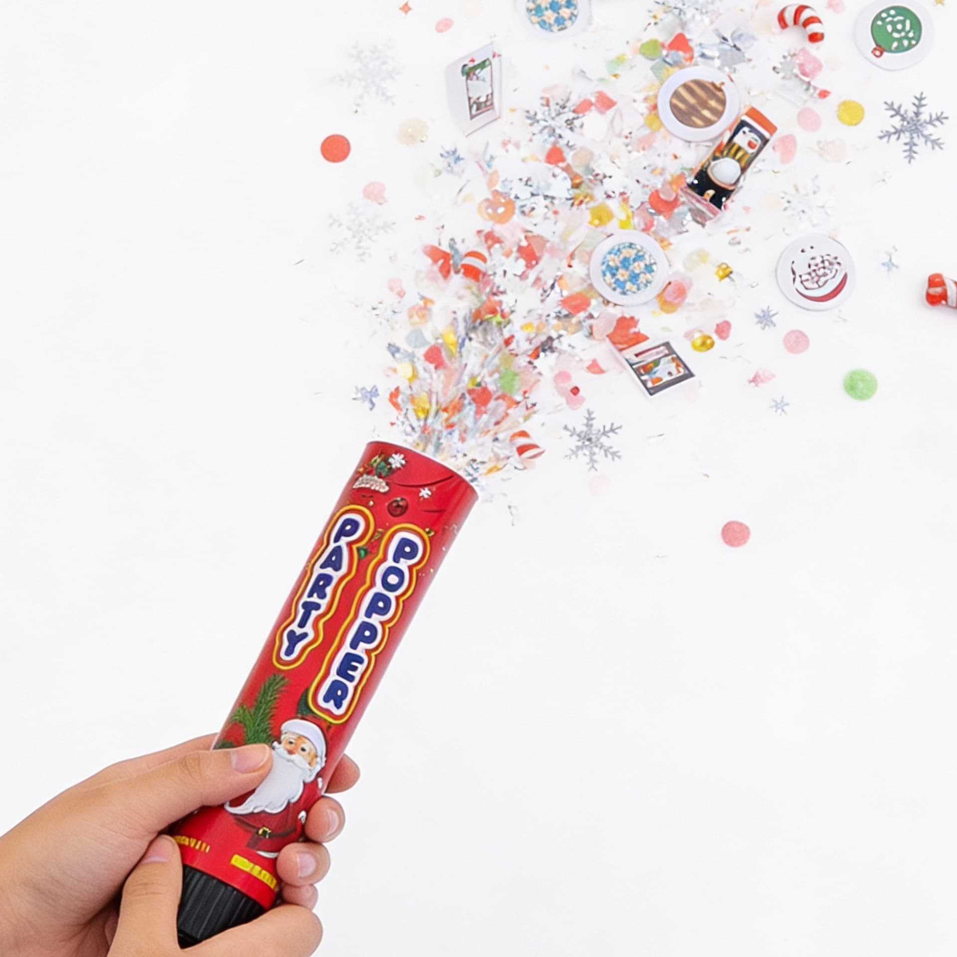 ConfettiGo Christmas Cannons – Hand-Squeeze & OEM