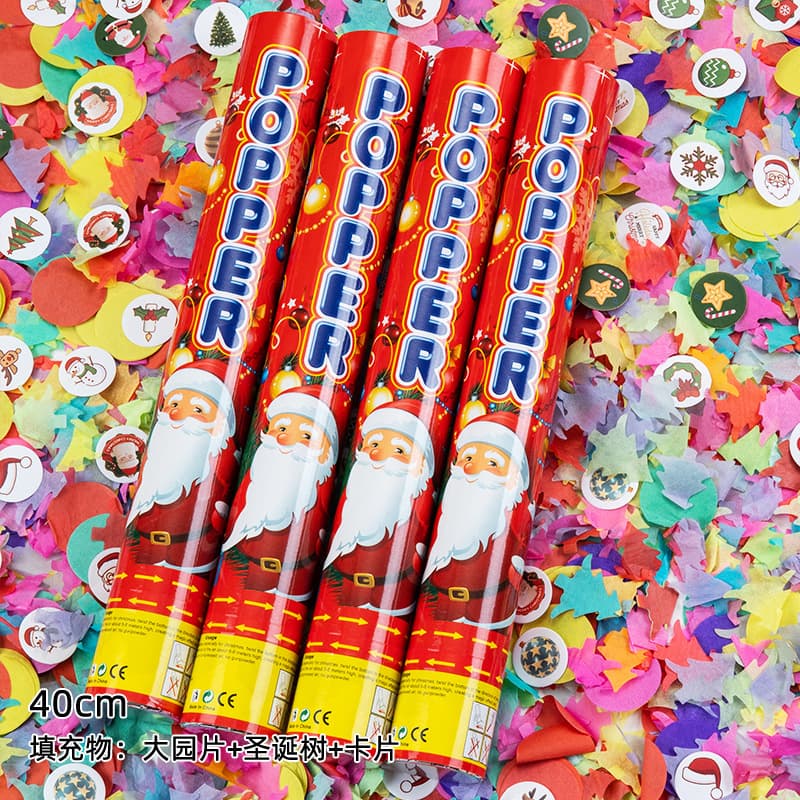ConfettiGo Christmas Cannons – Hand-Squeeze & OEM ConfettiGo Christmas Cannons – Hand-Squeeze & OEM