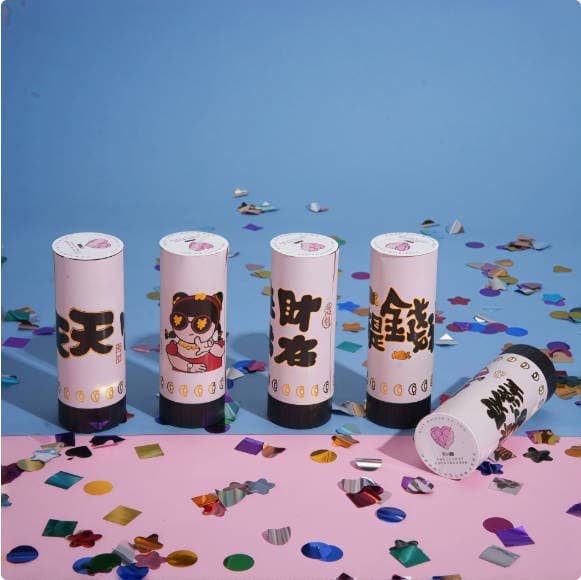 ConfettiGo Customizable Hand-Pull Confetti Cannons - Multi-Size & Shapes for Celebrations ConfettiGo Customizable Hand-Pull Confetti Cannons - Multi-Size & Shapes for Celebrations