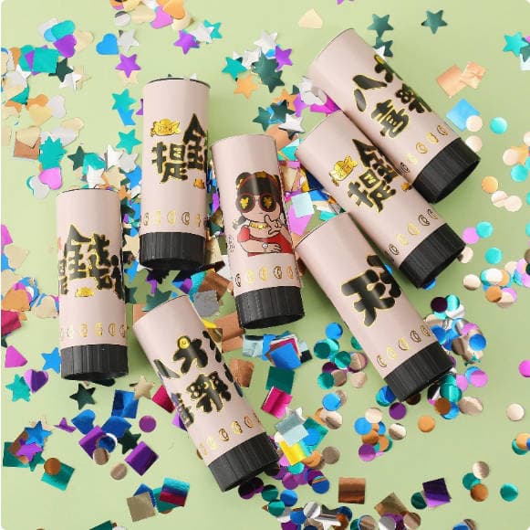 ConfettiGo Customizable Hand-Pull Confetti Cannons - Multi-Size & Shapes for Celebrations ConfettiGo Customizable Hand-Pull Confetti Cannons - Multi-Size & Shapes for Celebrations