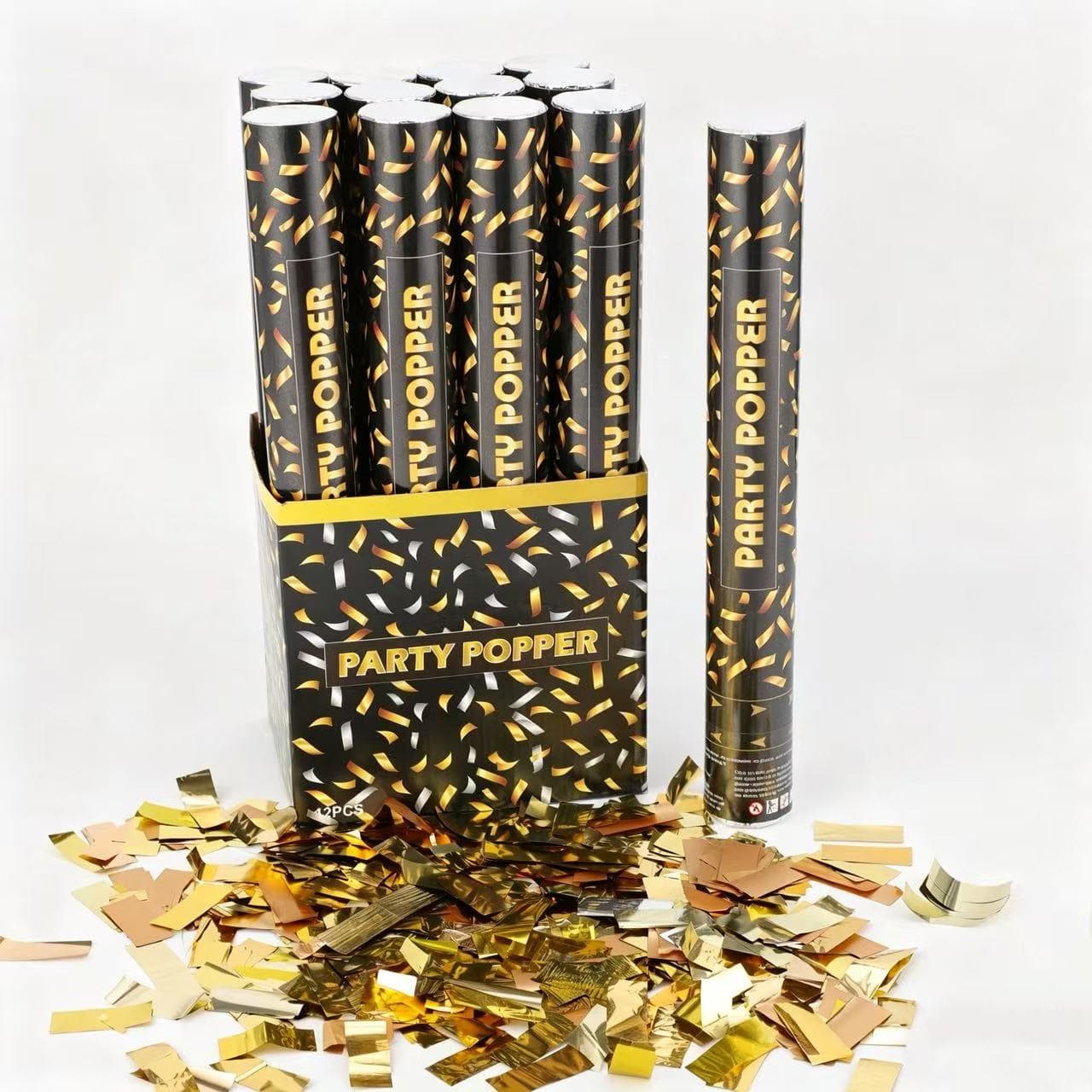 ConfettiGo Gold Squares Cannons – มืออาชีพและกำหนดเอง ConfettiGo Gold Squares Cannons – มืออาชีพและกำหนดเอง
