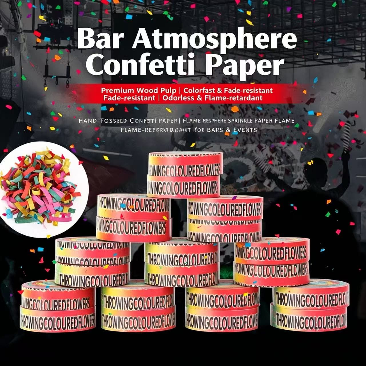 ConfettiGo 阻燃手抛彩花婚礼专用